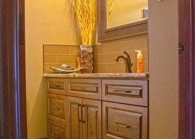 Natural Wood Bathroom Custom Cabinets Moose Jaw